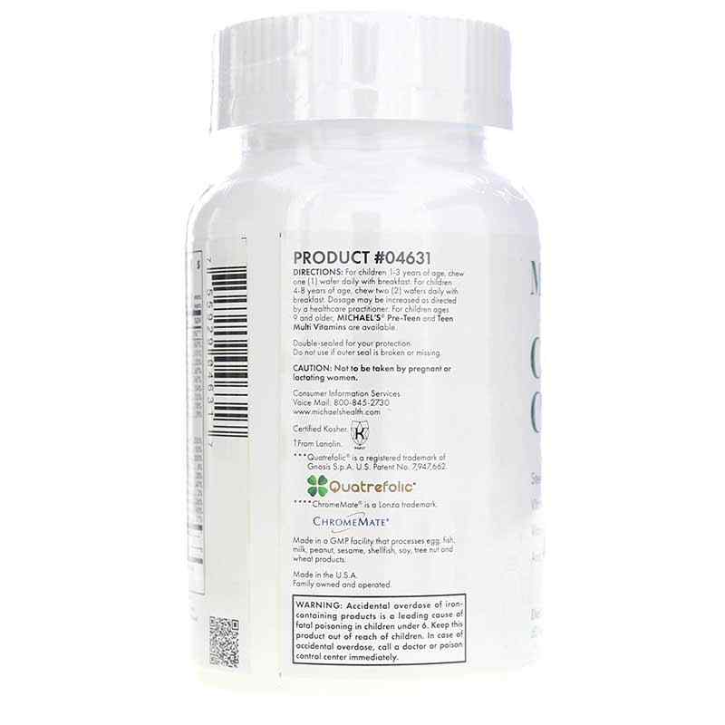 Children's Chewables Multivitamin, 60 Chewable Wafers, by Michael's Health, image #3