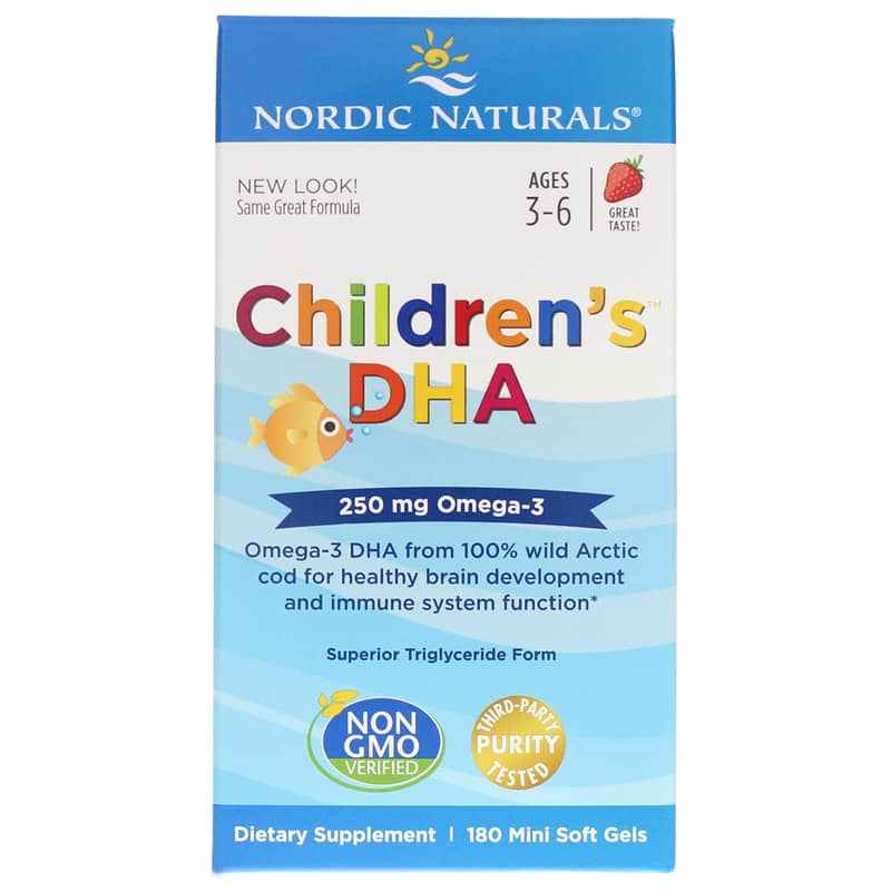 Children's DHA Strawberry, 180 Softgels, by Nordic Naturals