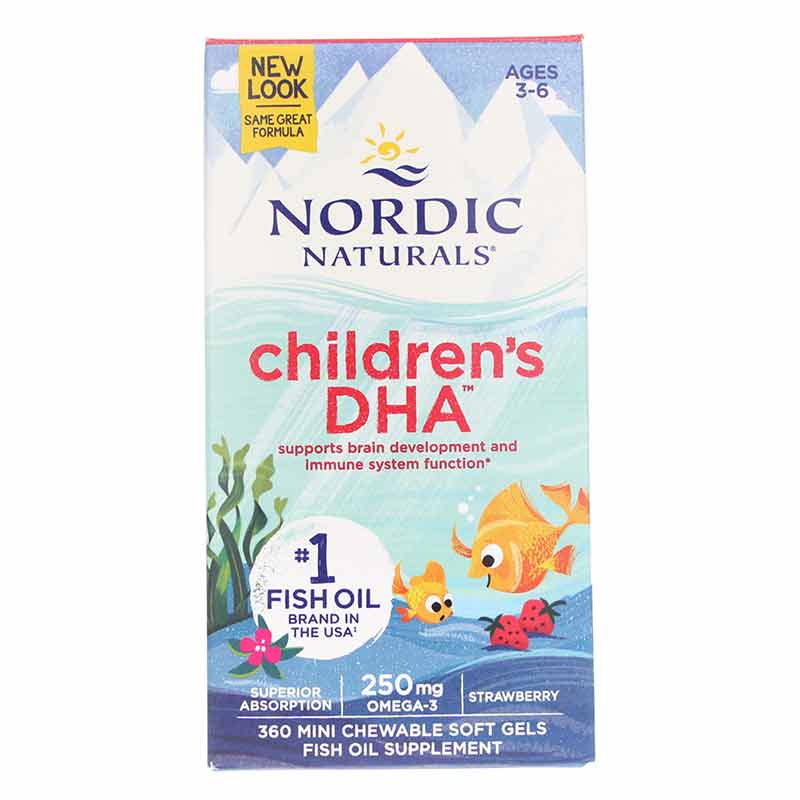 Children's DHA Strawberry, 360 Softgels, by Nordic Naturals
