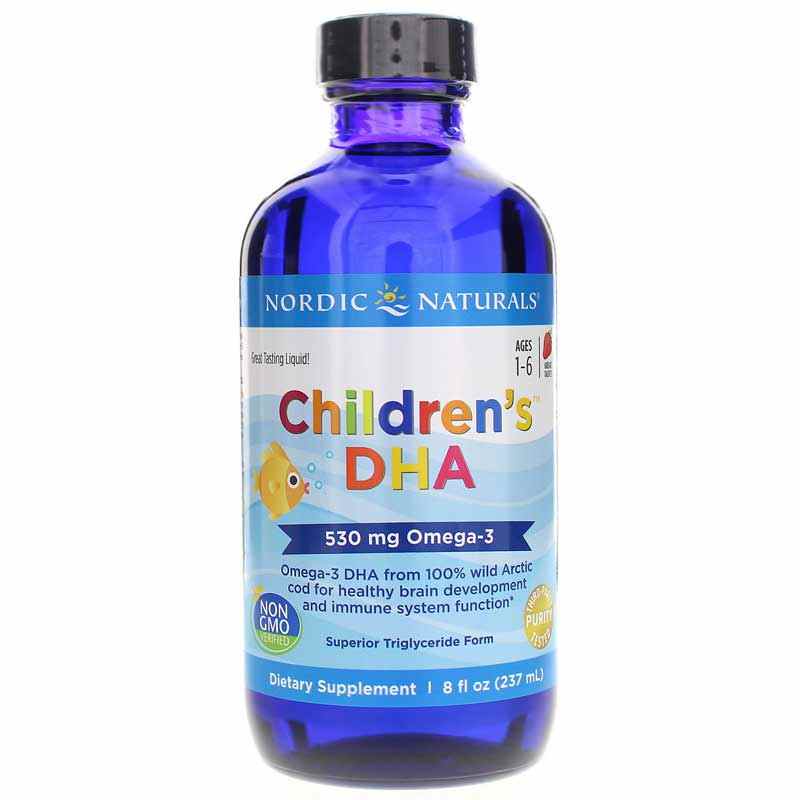 Children's DHA Strawberry Liquid, 8 Oz, by Nordic Naturals
