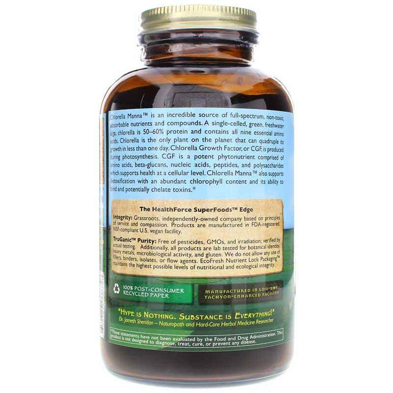 Chlorella Manna, 10.58 Oz, by Healthforce Superfoods, image #3