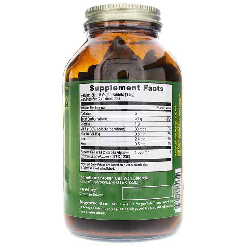 Chlorella Manna Tablets, 1200 Vegan Tabs, by Healthforce Superfoods, image #2