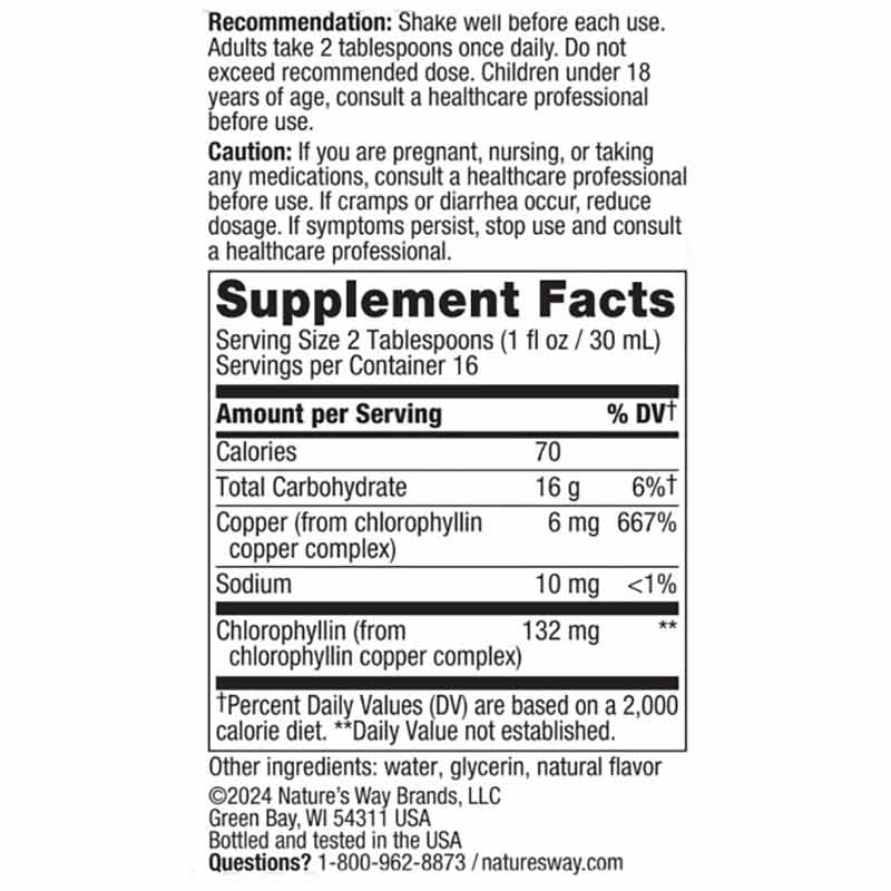 Chlorofresh Liquid Chlorophyll, Mint, by Natures Way, image #2