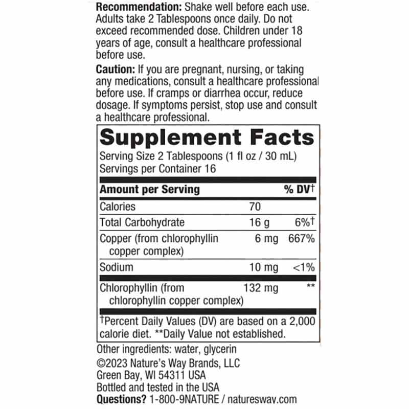 Chlorofresh Liquid Chlorophyll, Unflavored, by Natures Way, image #2