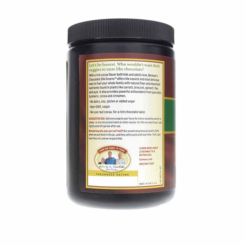 Chocolate Silk Greens Powder, by Barleans Organic Oils, image #3