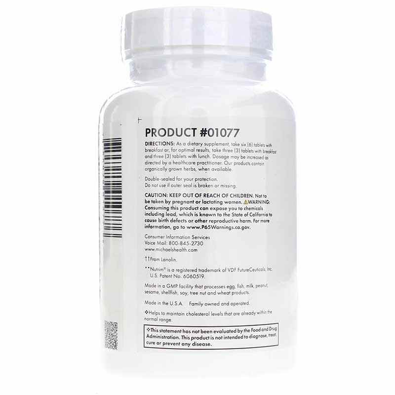 Cholesterol Metabolism Factors, 90 Tablets, by Michael's Health, image #3