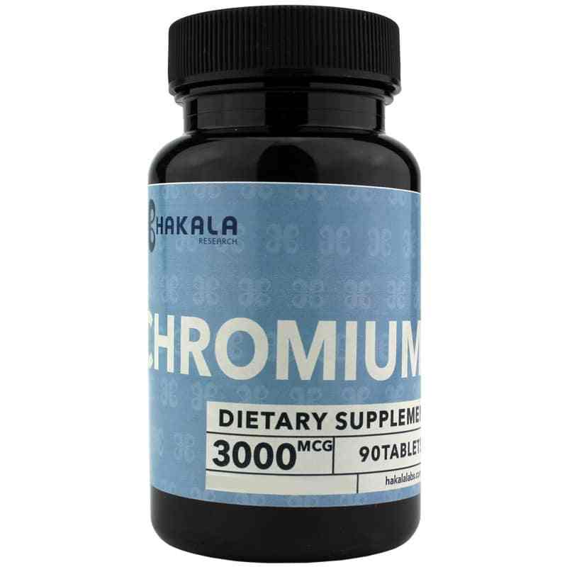 Chromium 3000 Mcg, 90 Tablets, by Hakala Research
