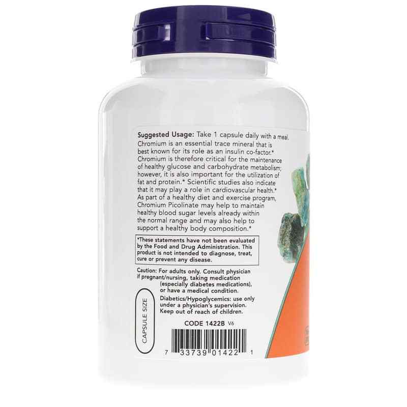 Chromium Picolinate 200 Mcg, by NOW Foods, image #3