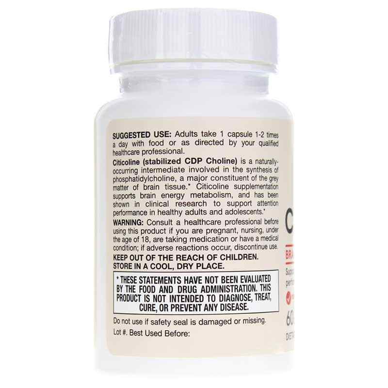 Citicholine CDP Choline, 60 Capsules, by Jarrow Formulas, image #3
