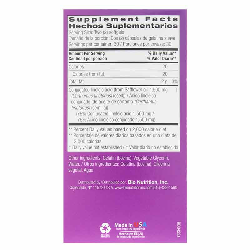 CLA 1500 Conjugated Linoleic Acid, by Bio Nutrition, image #2