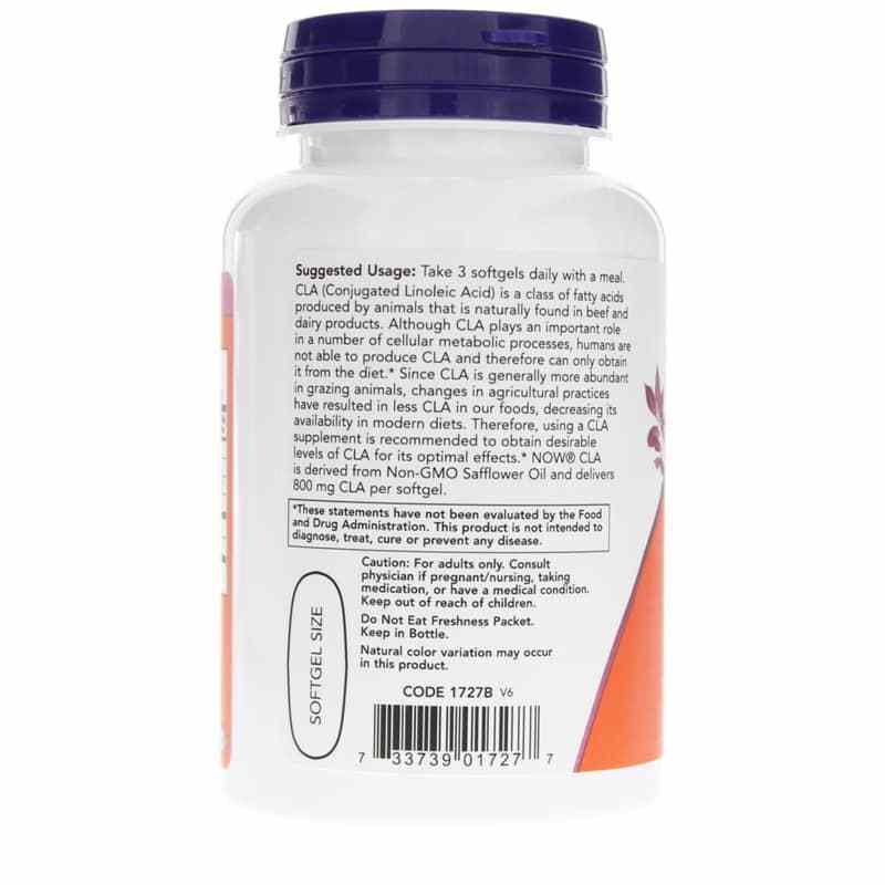 CLA 800 Mg, 90 Softgels, by NOW Foods, image #3