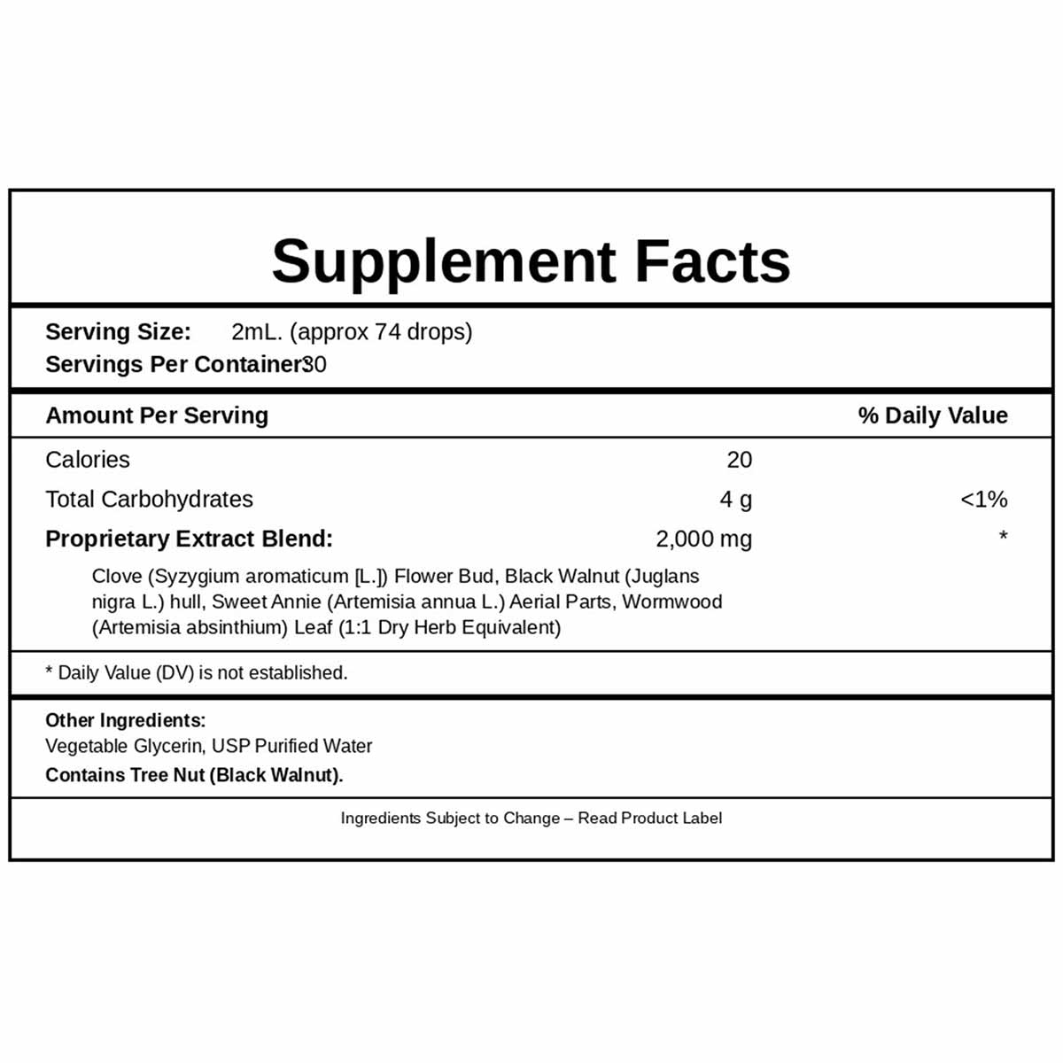 Clarkia Green Black Walnut, 2 Oz, by Bio-Nutritional Formulas