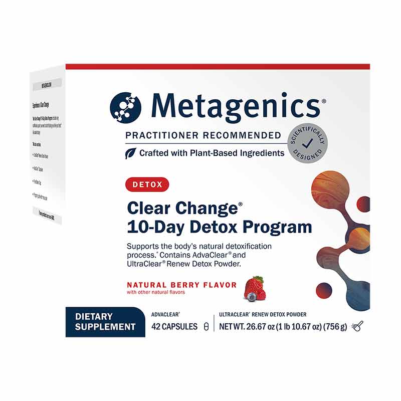 Clear Change 10-Day Detox Program, Berry, 10 Servings, by Metagenics