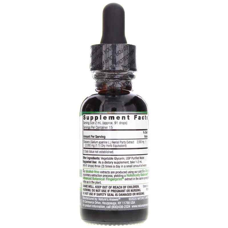 Cleavers Alcohol-Free, by Natures Answer, image #2
