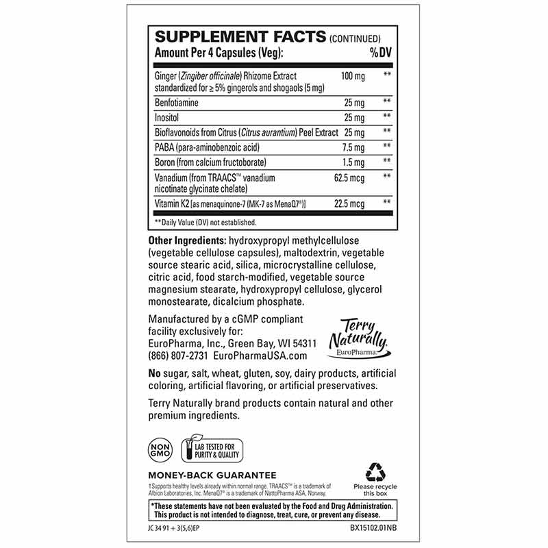 Clinical Essentials Multi-Vitamin & Minerals Caps, by Terry Naturally, image #3