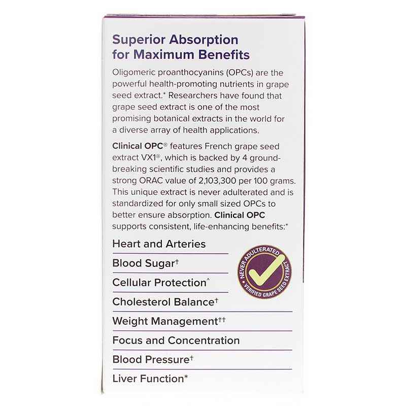 Clinical OPC 300 Mg French Grape Seed Extract, by Terry Naturally, image #3