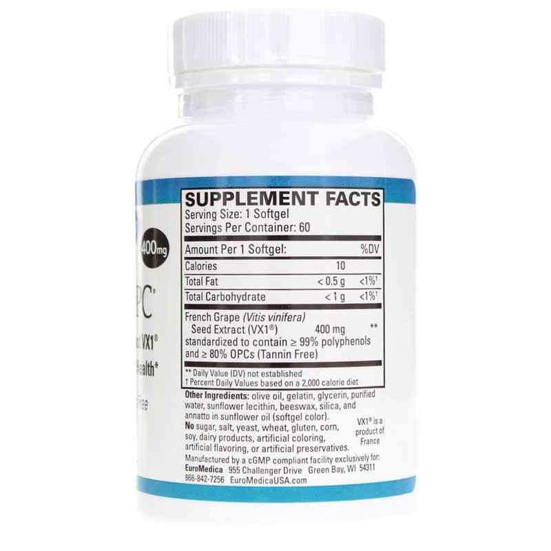 Clinical OPC 400 Mg, by EuroMedica, image #2