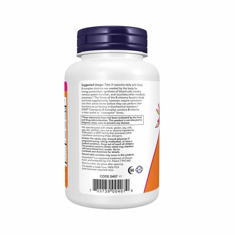 Coenzyme B-Complex, 120 Veg Capsules, by NOW Foods, image #2