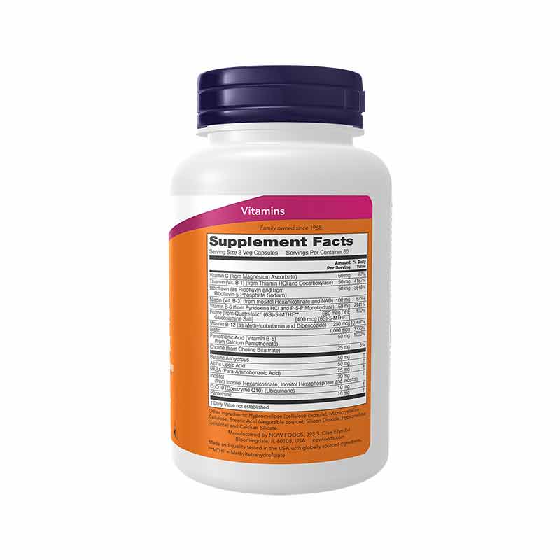 Coenzyme B-Complex, 120 Veg Capsules, by NOW Foods, image #3