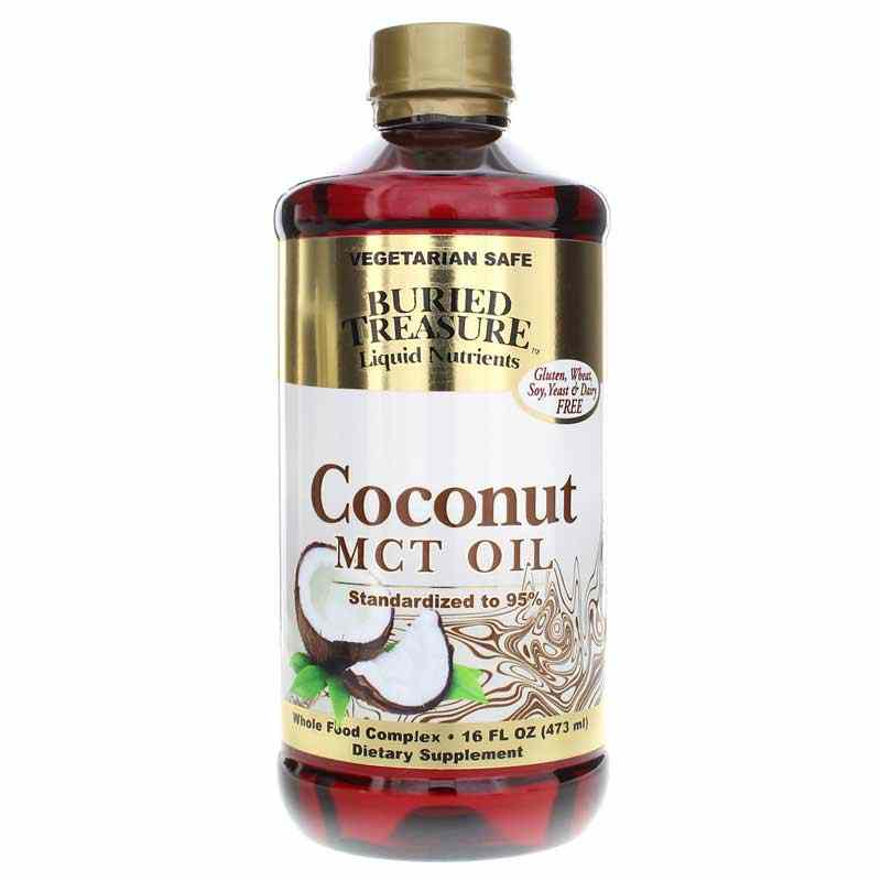 Coconut MCT Oil, 16 Oz, by Buried Treasure