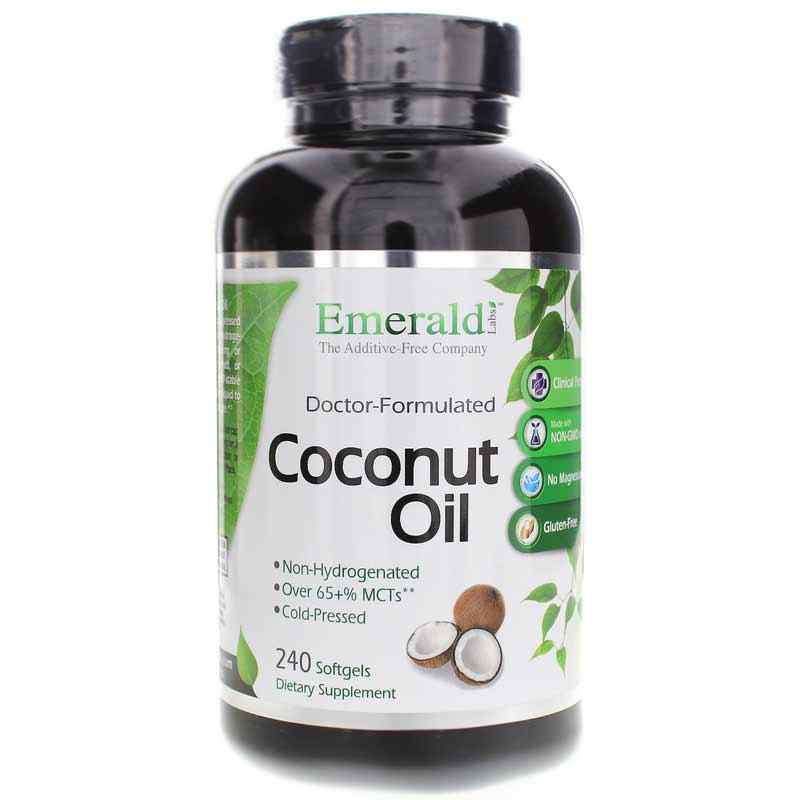 Coconut Oil Softgels, 240 Softgels, by Emerald