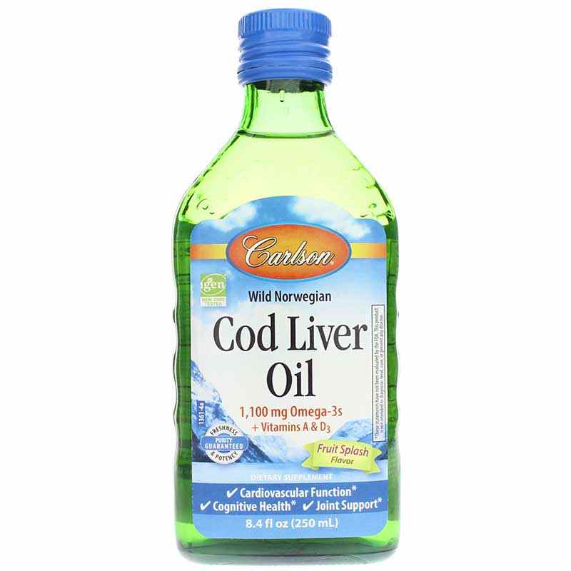 Cod's Liquid Cod Liver Oil 1100 Mg Omega-3s Liquid, Carlson Labs – Professional ...