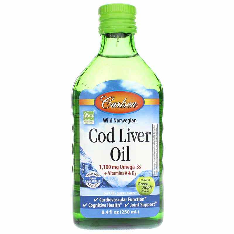 Cod Liquid Cod Liver Oil 1100 Mg Omega-3s Liquid, Carlson Labs – Professional ...