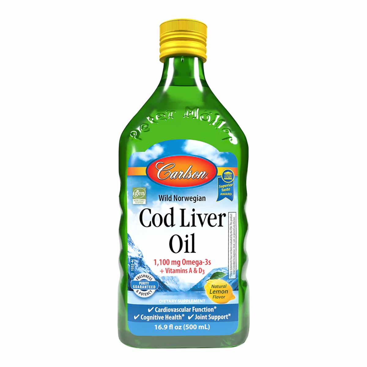 Cod Liver Oil 1100 Mg Omega-3s Liquid, by Carlson Labs