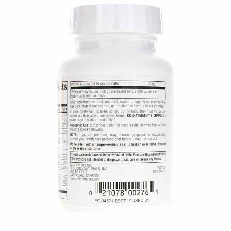 Coenzymate B Complex, Orange, 120 Lozenges, by Source Naturals, image #3