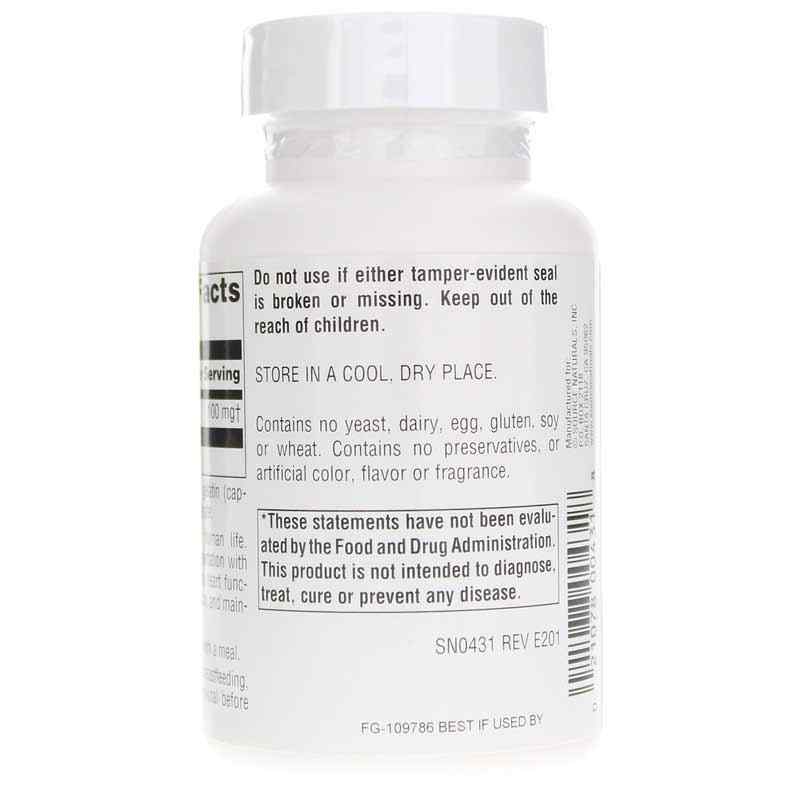 Coenzyme Q10 100 Mg Capsules, 90 Capsules, by Source Naturals, image #3