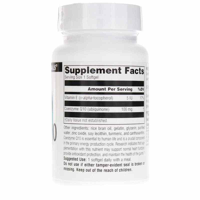 Coenzyme Q10 100 Mg Softgels, 60 Softgels, by Source Naturals, image #2