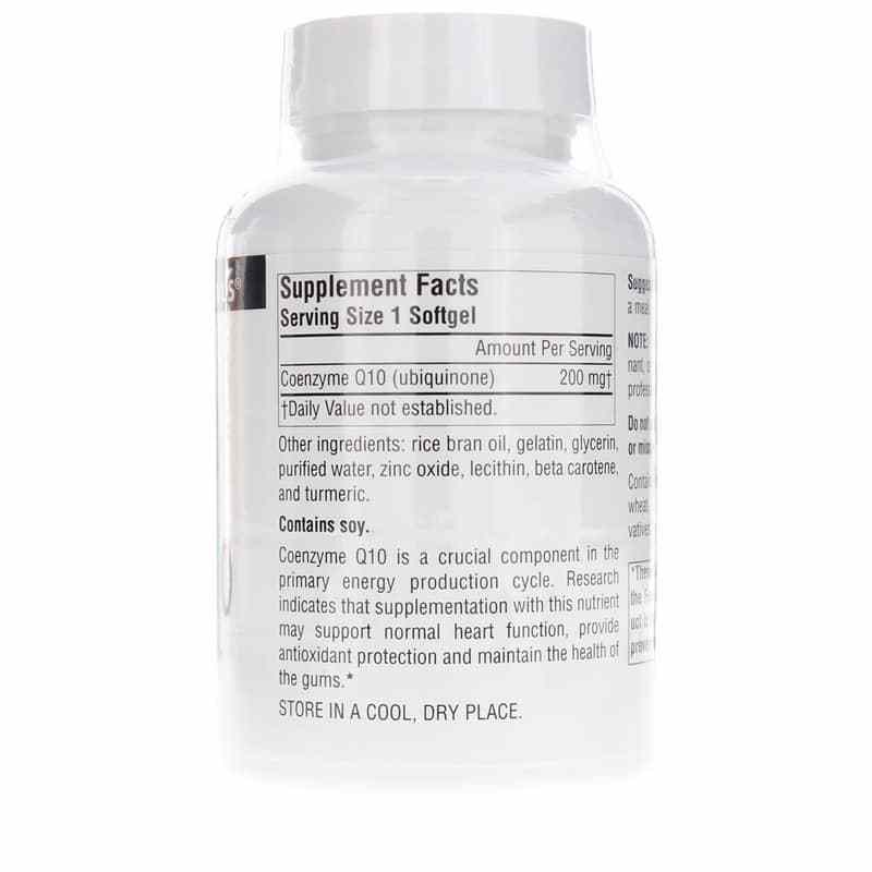 Coenzyme Q10 200 Mg Softgels, 60 Softgels, by Source Naturals, image #2