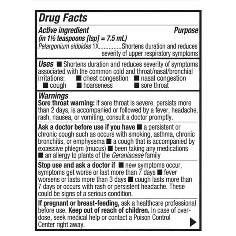 Cold Syrup Relief with Umcka, Cherry Flavored, 4 Oz, by Natures Way, image #2