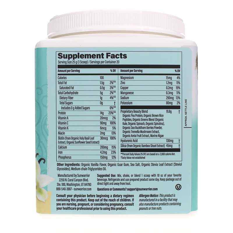 Collagen Building Protein Peptides, Tahitian Vanilla, by Sunwarrior, image #2