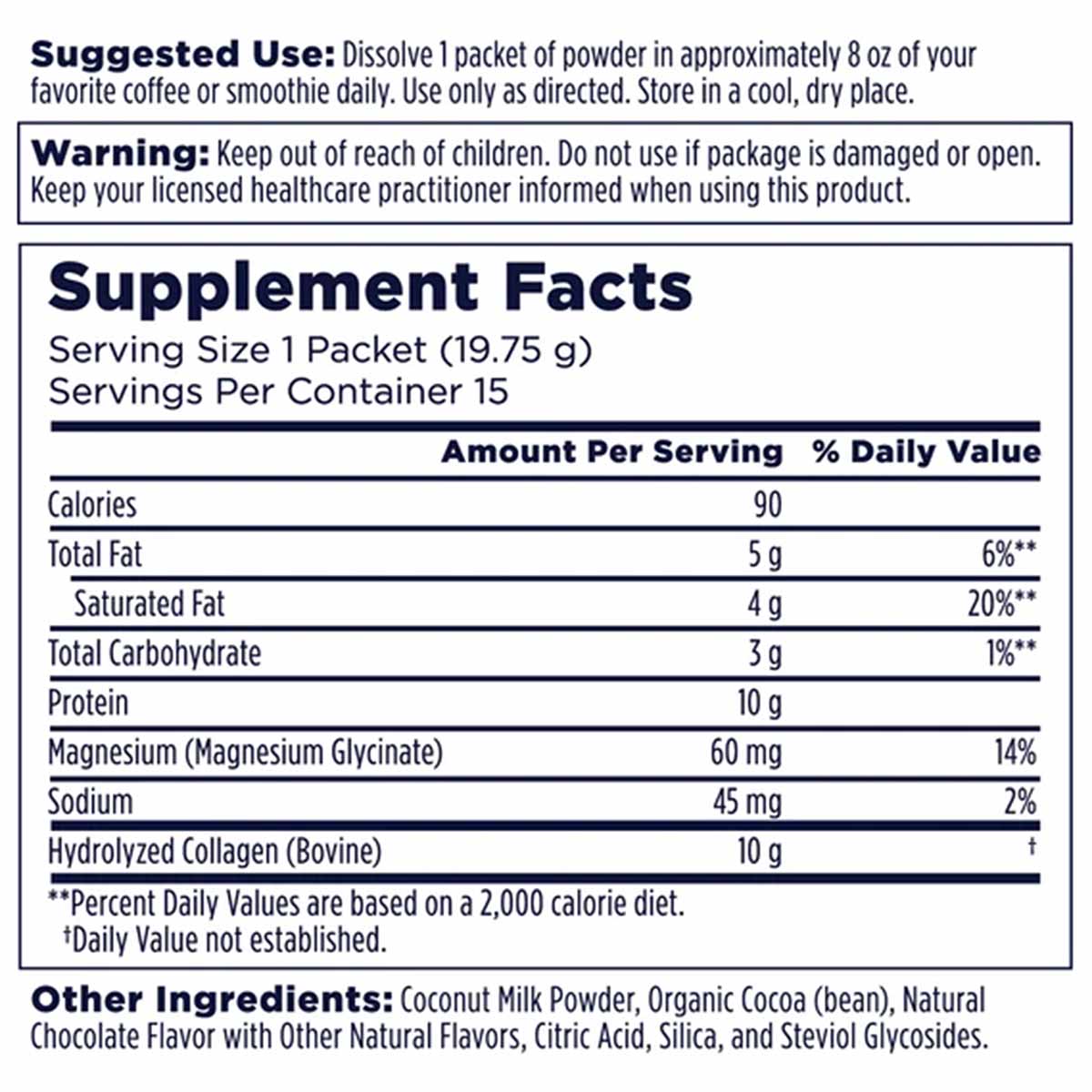 Collagen Creamer Stick Packs, by Kal