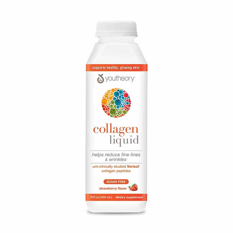Collagen Liquid, Strawberry, 15 Oz, by Youtheory