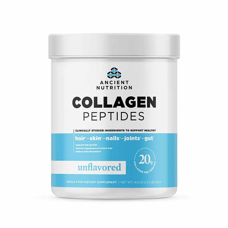 Collagen Peptides Powder, Unflavored, 28 Servings, by Ancient Nutrition