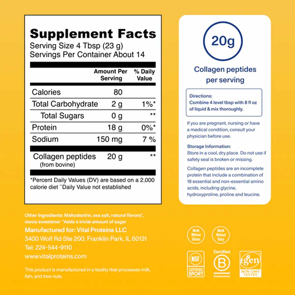 Collagen Peptides Powder, by Vital Proteins