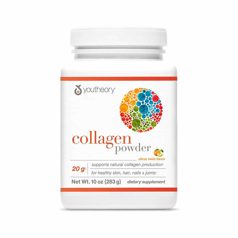 Collagen Powder, Citrus Twist, 10 Oz, by Youtheory