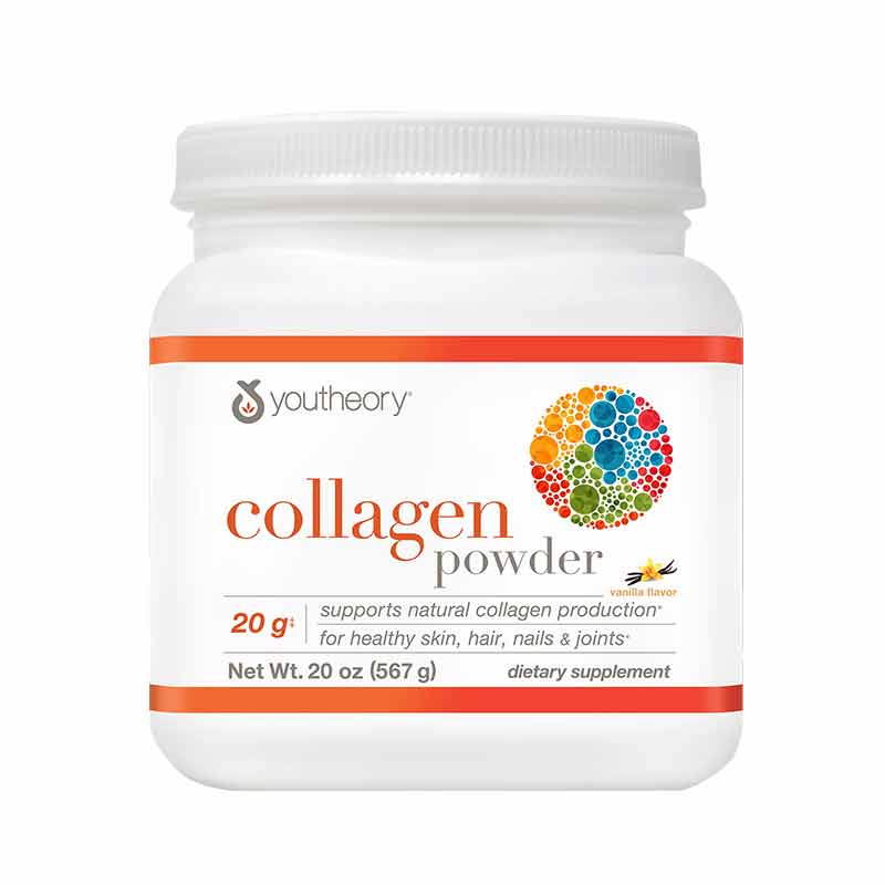 Collagen Powder Vanilla Flavor, 20 Oz, by Youtheory