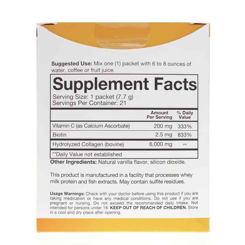 Collagen Powder Vanilla Flavor, 21 Packets, by Youtheory, image #2