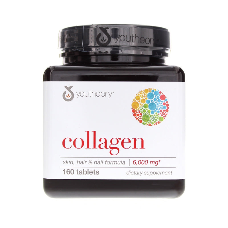 Collagen Skin Hair & Nail Formula, 160 Tablets, by Youtheory