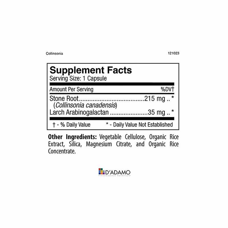 Collinsonia Plus, by D Adamo Personalized Nutrition, image #3