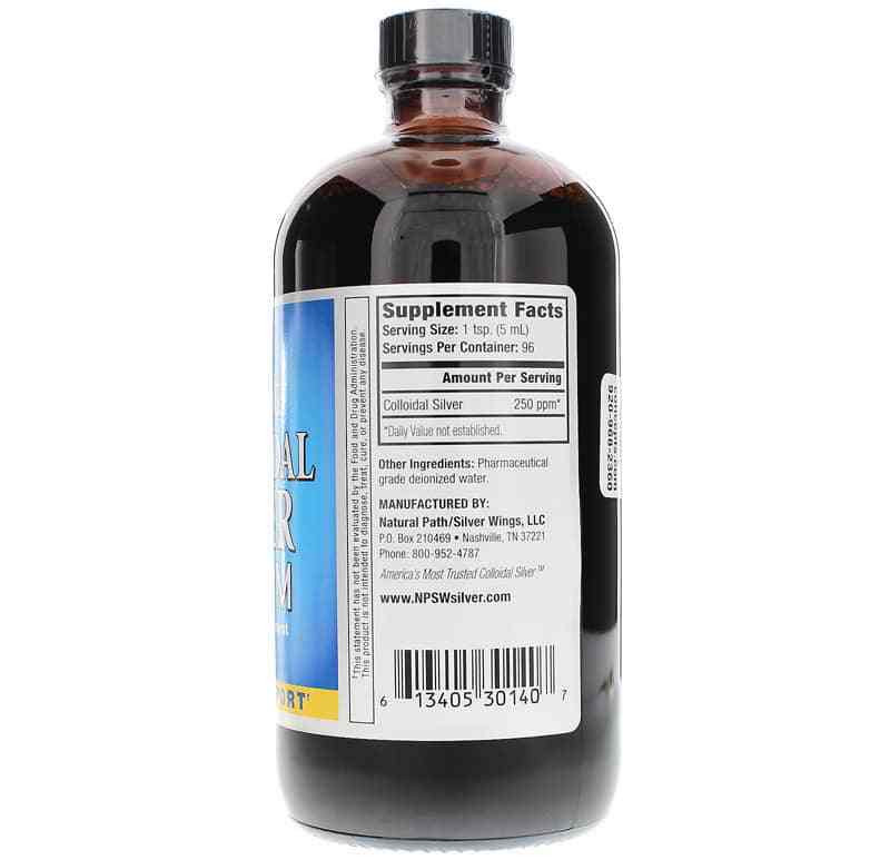 Colloidal Silver 250 PPM, 16 Oz, by Natural Path Silver Wings, image #2
