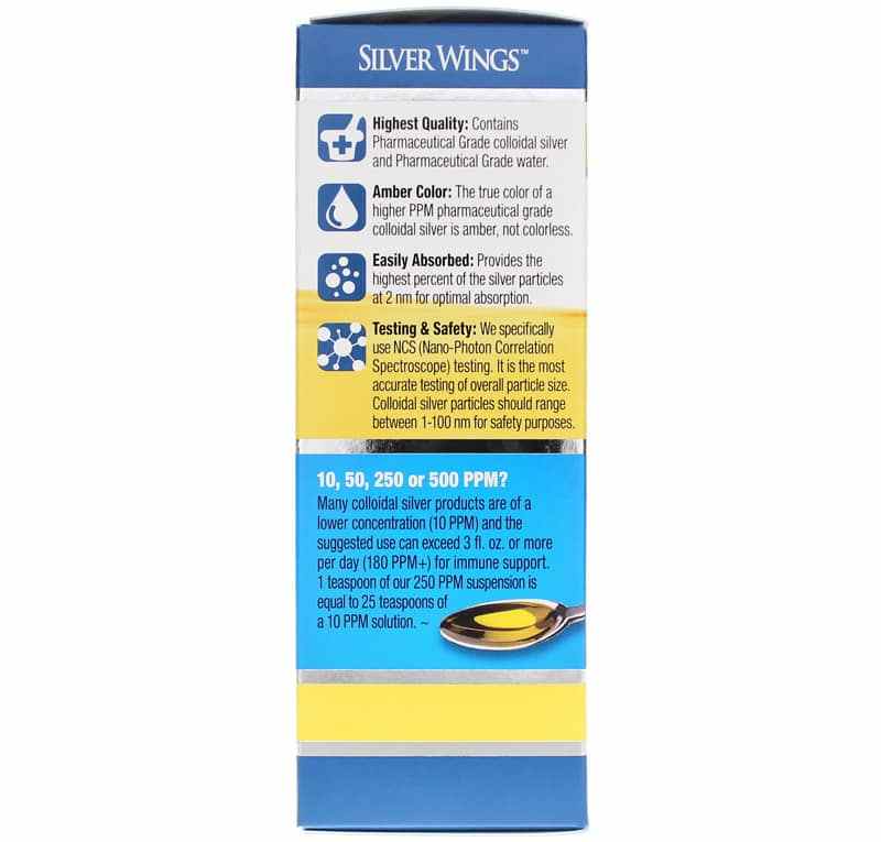 Colloidal Silver 250 PPM, 4 Oz, by Natural Path Silver Wings, image #4