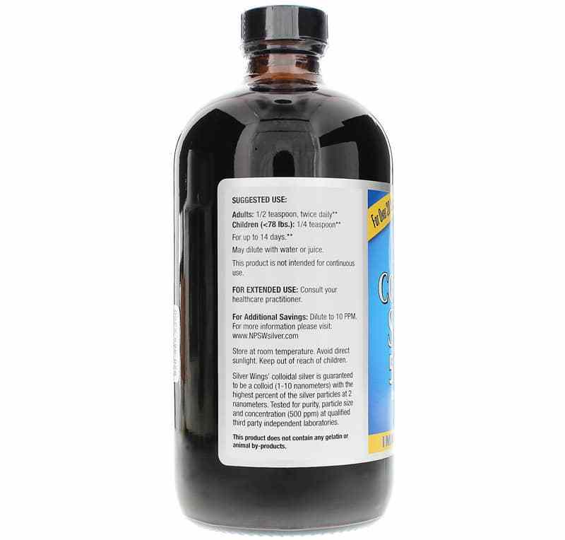 Colloidal Silver 500 PPM, 16 Oz, by Natural Path Silver Wings, image #3