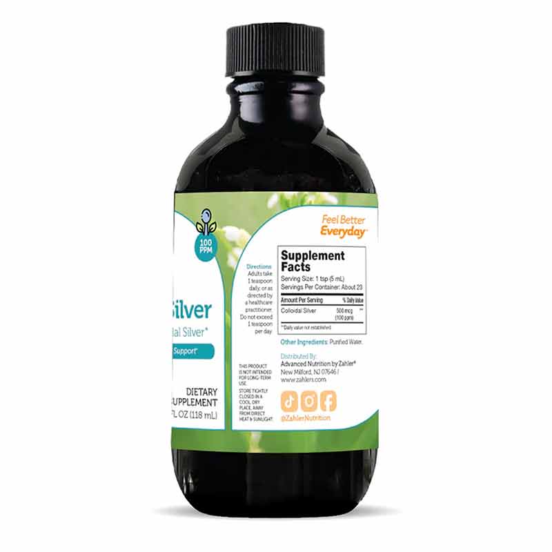 Colloidal Silver, 4 Oz, by Zahler, image #3
