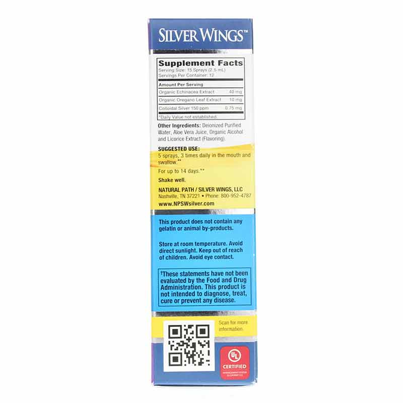 Colloidal Silver Herbal Tincture Spray, by Natural Path Silver Wings, image #2