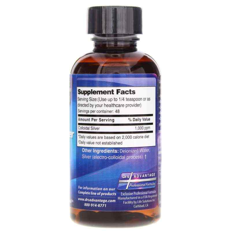 Colloidal Silver Liquid 1000 ppm, by Dr's. Advantage, image #2