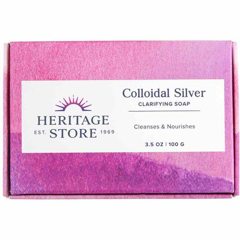Colloidal Silver Soap Bar, by Heritage Store